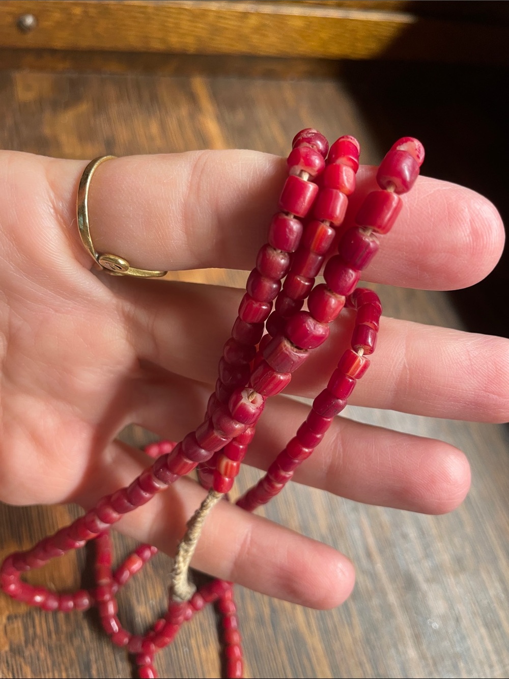 Red Beaded Necklace - Women Jewelry